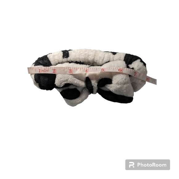 Makeup Hair Wrap Bowknot Design, Hairband. Black and White. - Picture 2 of 5